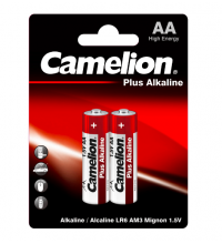 Батарейка CAMELION LR6-BP2 Plus Alkaline, AA, 1.5V, 2700 mAh, 2 шт.