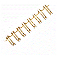 Металлические пружины QP 3:1 A4 size 1/4" (6,4мм/30) желтые  (100шт в пачке)