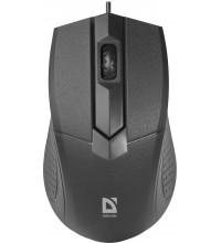 Мышь проводная Defender Optimum MB-270, 3 кнопки,1000 dpi, Black