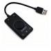 Звуковая карта USB ORICO SC2-BK, микроф/наушник, регулятор