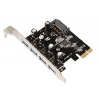 Контроллер PCI-E 4 порта USB 3.0 чип VL805-Q6