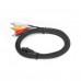 Переходник, 3RCA  на MINI JACK 3.5 мм, SHIP, SH8092-1.5P