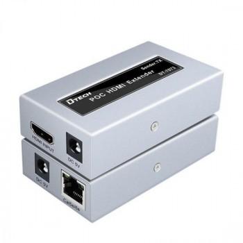 Extender-PoC HDMI 50m `Dtech` DT-7073(2nd)