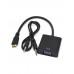Адаптер HDMI (M) - VGA (F)+ 3.5mm