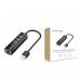 Сетевая карта/Hub USB2.0- LAN+3*USB2.0 `Mindpure` UR008, LX10395