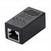Соединитель RJ45 F- RJ45 F, экранированный, металл, чёрный