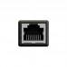 Соединитель RJ45 F- RJ45 F, экранированный, металл, чёрный