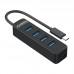 USB Hub3.0 `ORICO` TWC3-4A-BK-EP, TypeC 4-порт