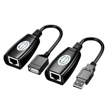 Удлинитель USB 50м через UTP Cat-5e/6