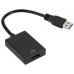 Мультимедийный конвертер USB3.0 AM на HDMI F, + передача звука, длина 20см