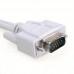 Переходник VGA (m) - 2 VGA (f), 20см, OD 4.5, белый