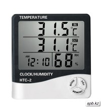 Цифровой термометр с гигрометром HTC-2 с внешним датчиком