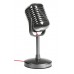 Настольный микрофон Trust Elvii Desktor Microphone в винтажном стиле на подставке