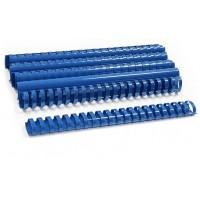 Пластиковые пружины овальные 25 ММ/240  (50 шт в пачке) синие