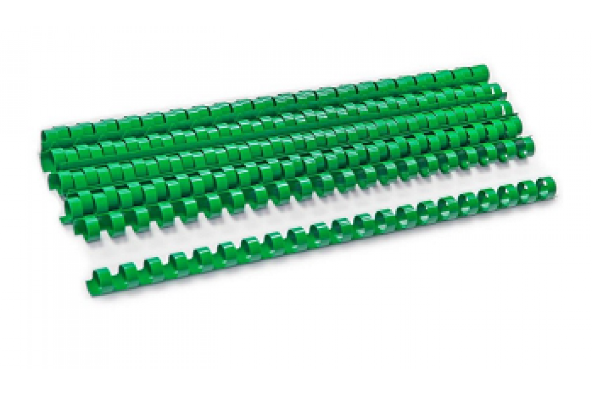 Пластиковые пружины для переплета (6 мм/25) зеленые  в Атырау .