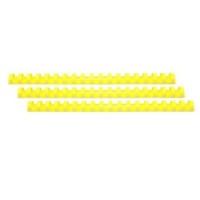 Пластиковые пружины для переплета (6 мм/25) желтые