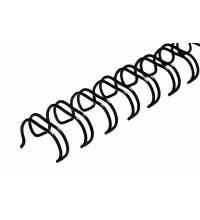 Переплетная пружина металл  2:1 A4 size 11/4"  (32мм/280)  черные  (50шт в пачке)