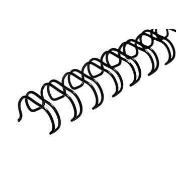 Переплетная пружина металл  2:1 A4 size 11/4"  (32мм/280)  черные  (50шт в пачке)