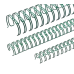 Перепл. пружина металл  3:1 A4 size 5/16"  (7,9мм/50)  зеленые  (100шт в пачке) QP