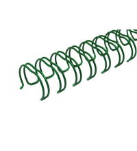 Перепл. пружина металл  3:1 A4 size 5/16"  (7,9мм/50)  зеленые  (100шт в пачке) QP