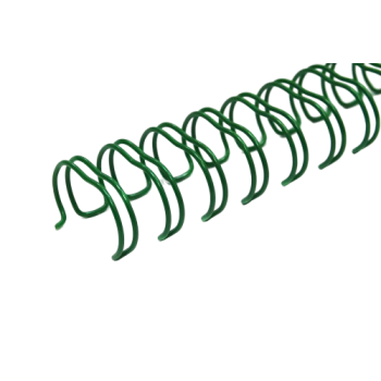 Перепл. пружина металл  3:1 A4 size 5/16"  (7,9мм/50)  зеленые  (100шт в пачке) QP