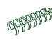 Металлические пружины QP 3:1 A4 size 1/4" (6,4мм/30) зеленые (100шт в пачке)