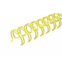 Перепл. пружина металл  3:1 A4 size 5/16"  (7,9мм/50)  желтые  (100шт в пачке) QP