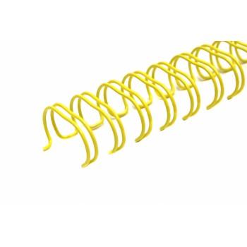 Перепл. пружина металл  3:1 A4 size 5/16"  (7,9мм/50)  желтые  (100шт в пачке) QP