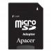 Карта памяти, Apacer, AP64GMCSX10U5-R, MicroSDXC 64GB, с адаптером SD