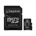 Карта памяти, Kingston, SDCS2/128GB, MicroSDXC 128GB, Canvas Select Plus, Class 10, с адаптером SD