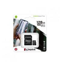 Карта памяти, Kingston, SDCS2/128GB, MicroSDXC 128GB, Canvas Select Plus, Class 10, с адаптером SD