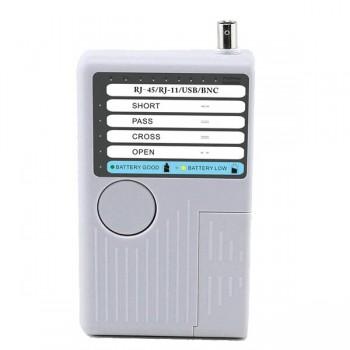 Тестер кабеля NF-3468, RJ45/USB/RJ11/Coaxial