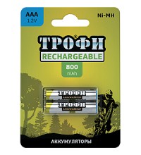Аккумулятор Трофи HR03-2BL AAA 800 mAh уп. 2шт