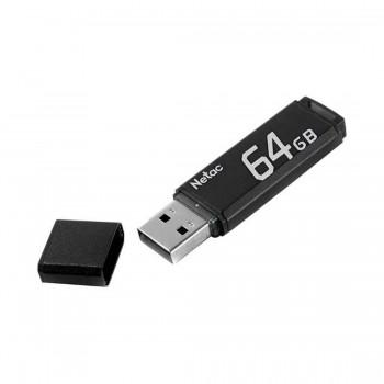 USB-накопитель, Netac, NT03U351N-064G-30BK, 64GB, USB3.0 Чёрный