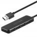 USB Hub ACASIS AB2-L42, 4 порта, черный
