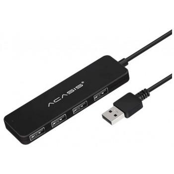 USB Hub ACASIS AB2-L46, 4 порта, 60см, чёрный