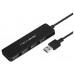 USB Hub ACASIS AB2-L46, 4 порта, 60см, чёрный