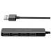 USB Hub ACASIS AB2-L46, 4 порта, 60см, чёрный