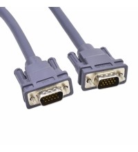 Кабель VGA M - VGA M Lux "iLAN" 20м, 3+6, OD8.0, 100%медь, не экранир, серый