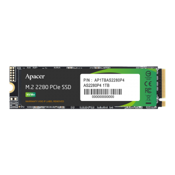 Твердотельный накопитель SSD, Apacer, AS2280P4 AP256GAS2280P4-1, 256 GB, M.2 NVMe PCIe 3.0x4, 2100/1